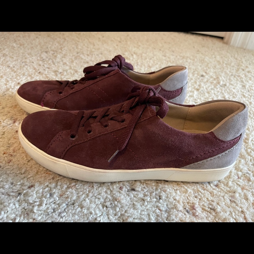 Maroon and grey Naturalizer sneakers